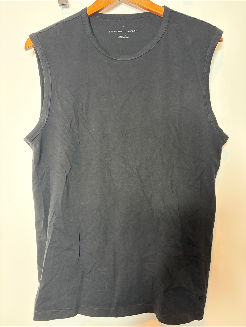 Everlane Black Sleeveless Muscle Tee Tank Top size m